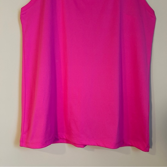 ✨ Under Armour Pink Heatgear Scoop Neck Racer Back Running Workout Tank Size L - Picture 4 of 9